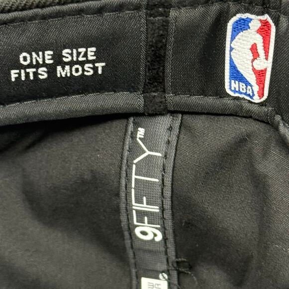 New Era NBA Portland Trail Blazers Snapback Hat Black with Brown Bill - Picture 6 of 8